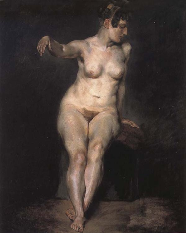 Eugene Delacroix Seated Nude oil painting picture